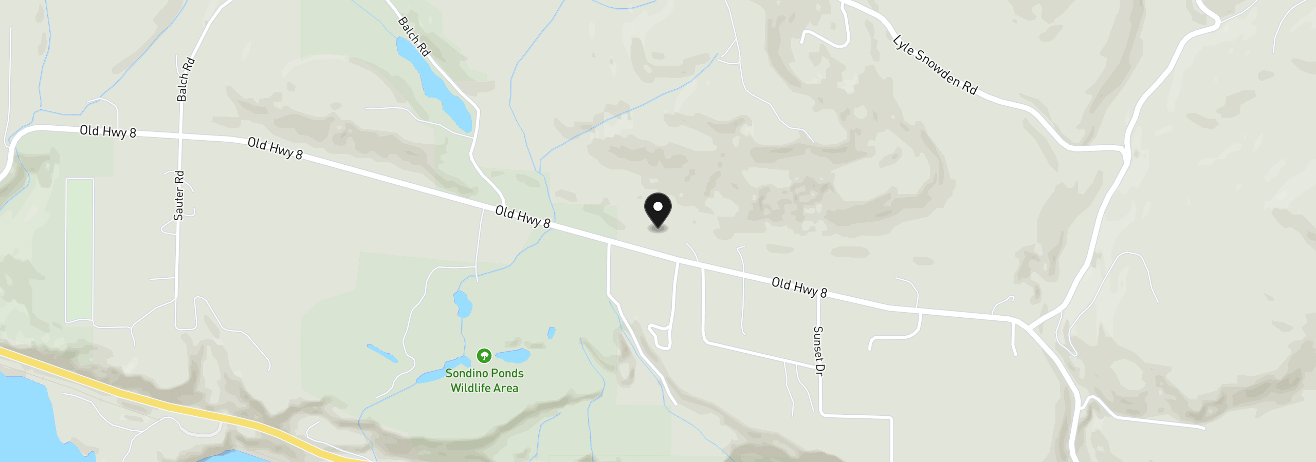Map showing the location of 199 Old Highway 8, Lyle, Wa 98635