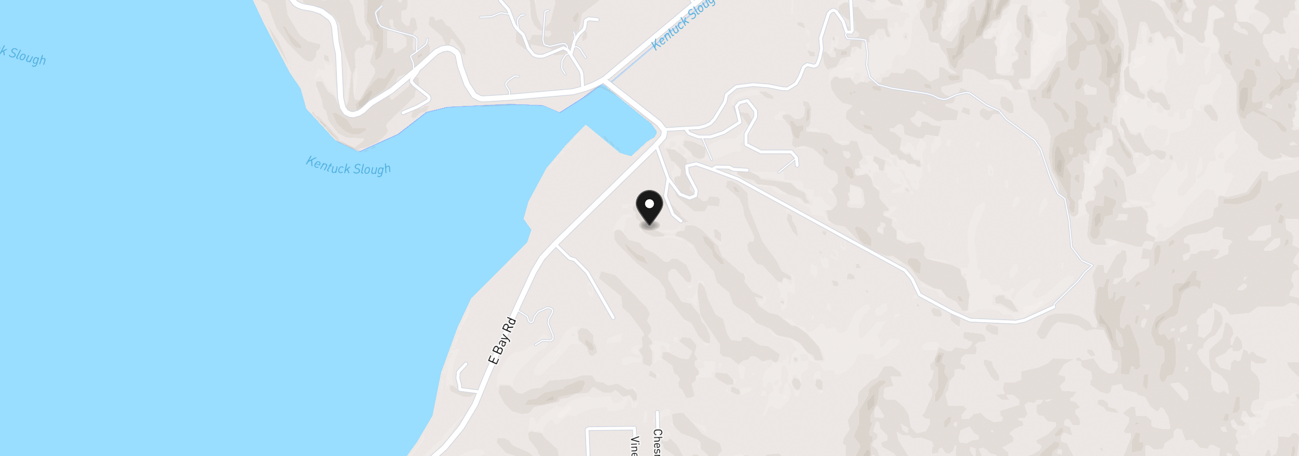 Map showing the location of 0 East Bay Rd 1702, North Bend, OR 97459
