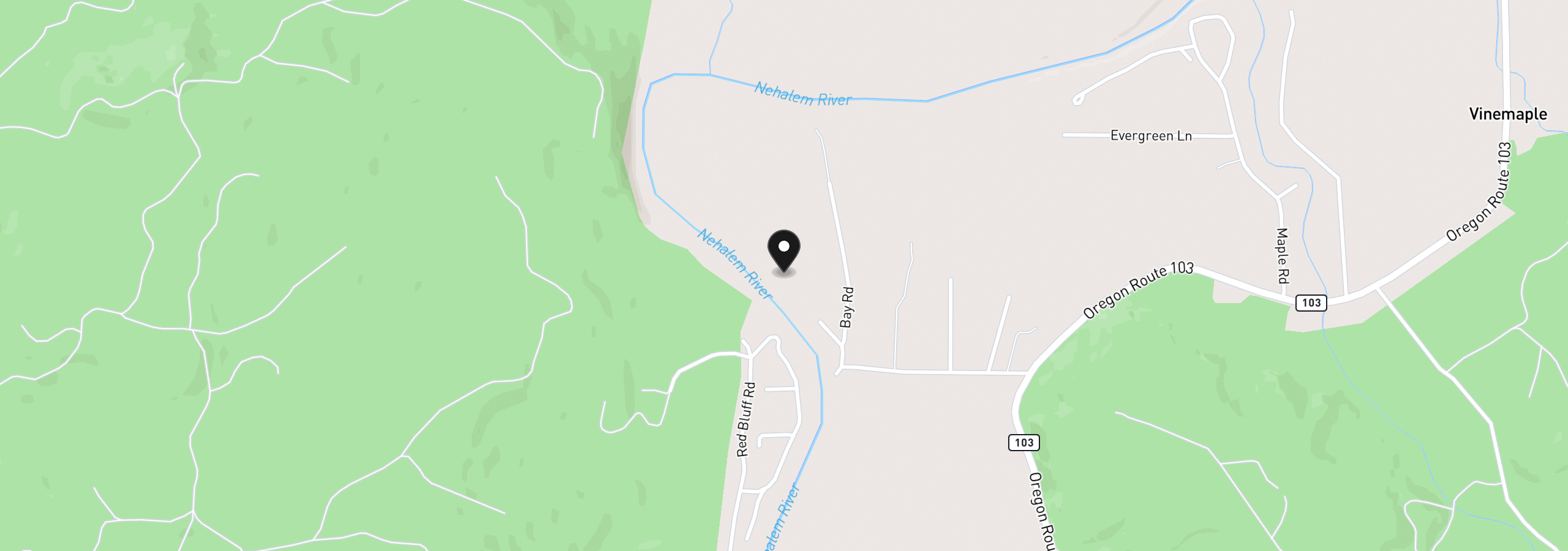 Map showing the location of 82320 Bay Rd, Elsie, OR 97138