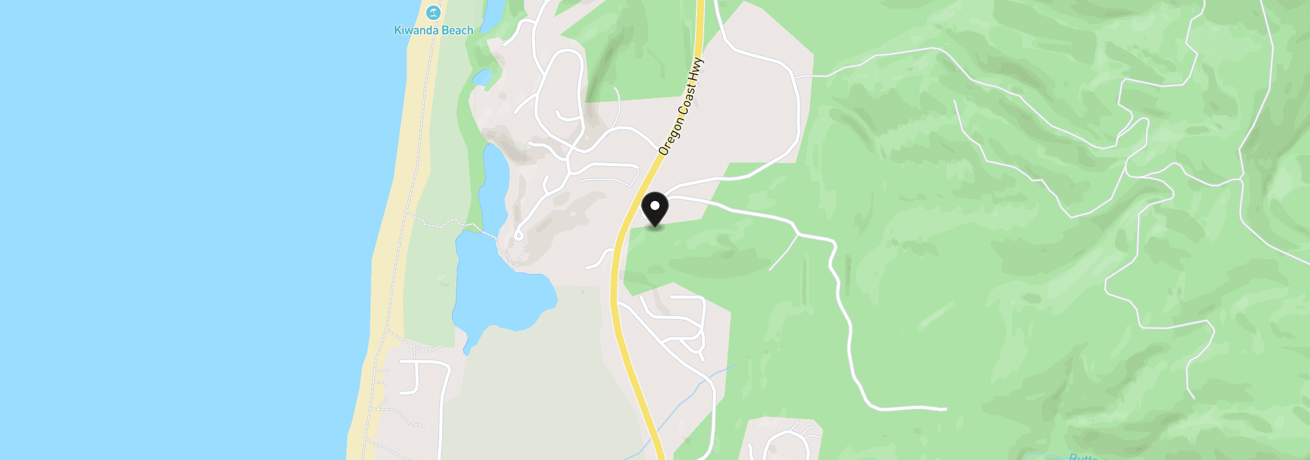 Map showing the location of Scherzinger Rd, Neskowin, OR 97149