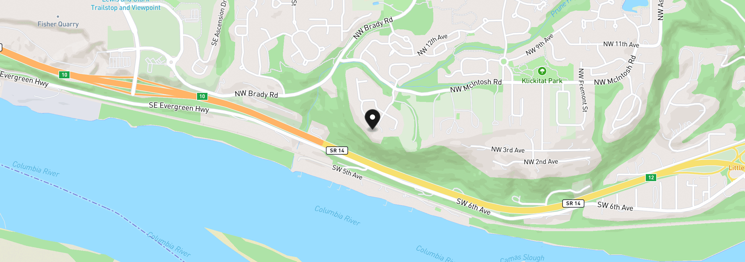 Map showing the location of 554 NW Dawson Ridge Dr, Camas, Wa 98607