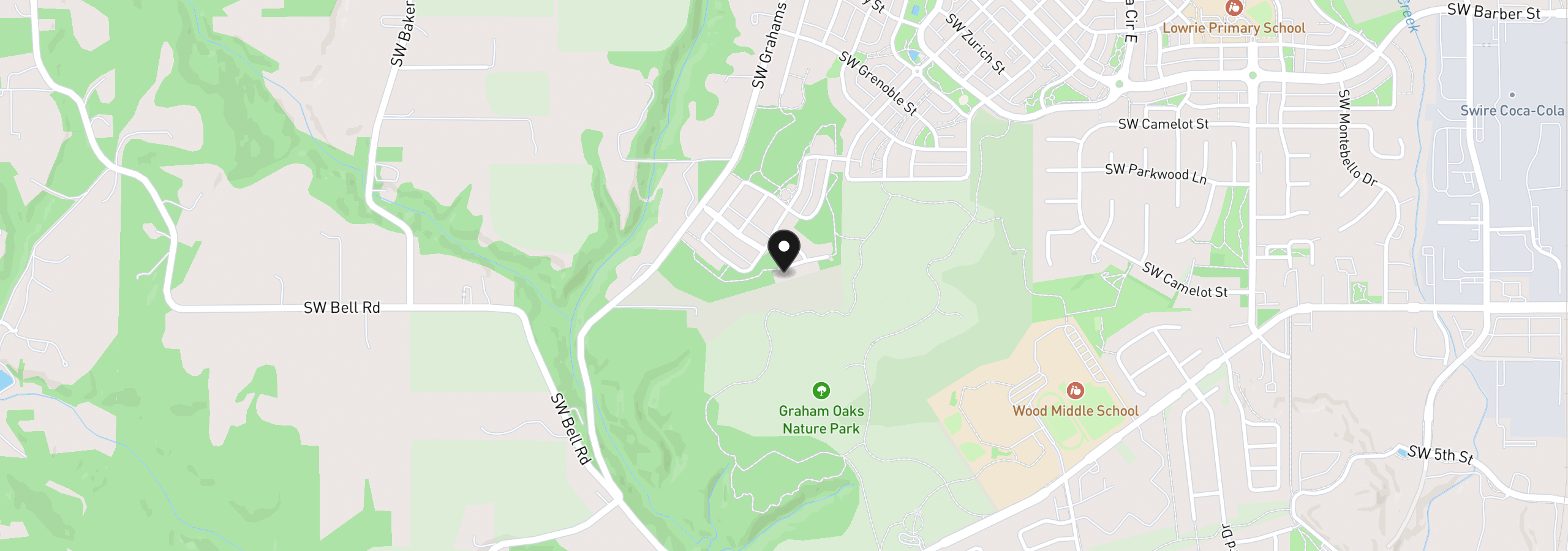Map showing the location of 12278 SW Alta Ct, Wilsonville, OR 97070