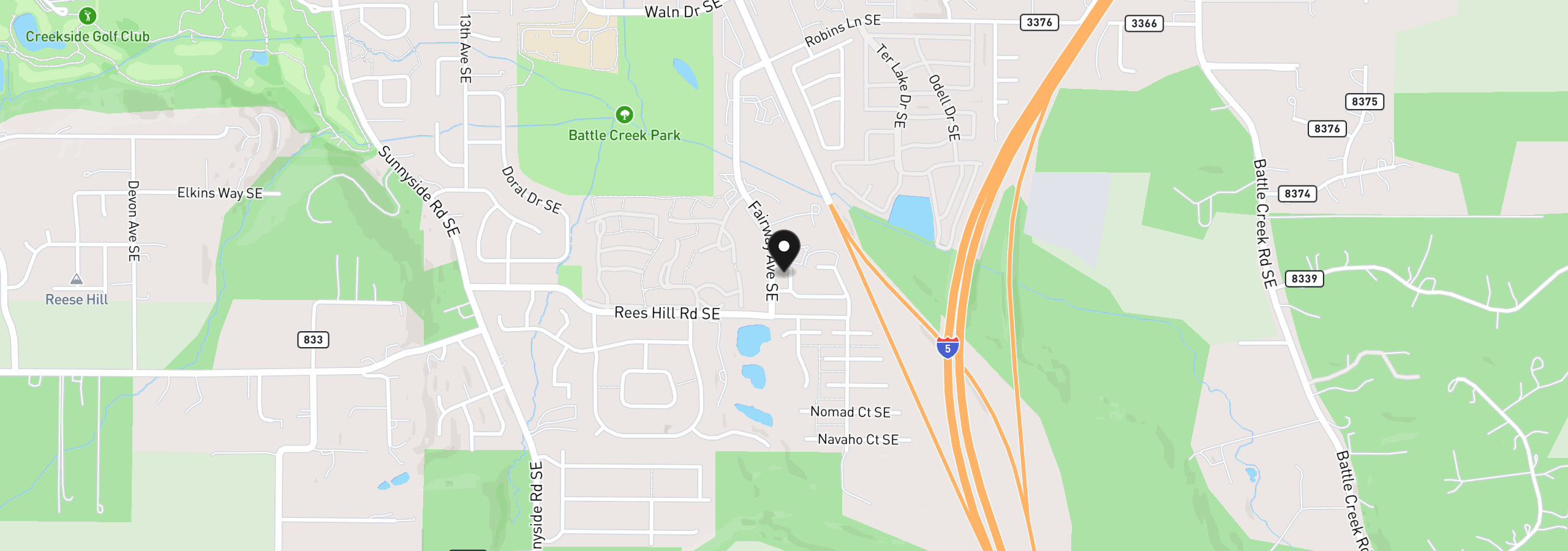Map showing the location of 1905 Spicetree Ln, Salem, OR 97306