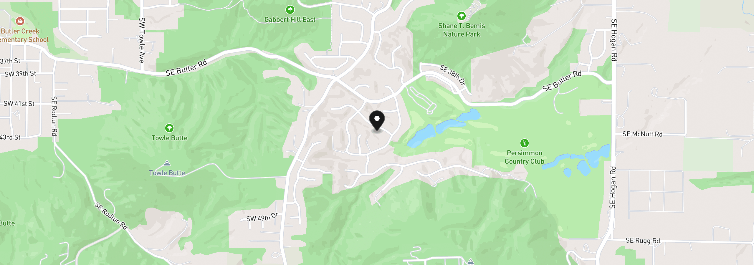 Map showing the location of 260 SE Avondale Way, Gresham, OR 97080