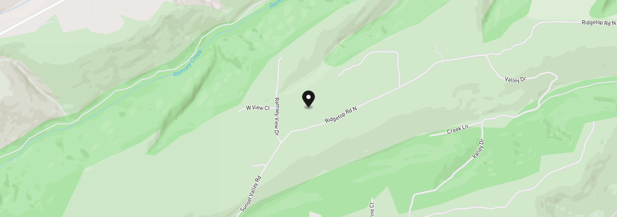 Map showing the location of 0 Ridgetop Rd N 107, Dufur, OR 97021