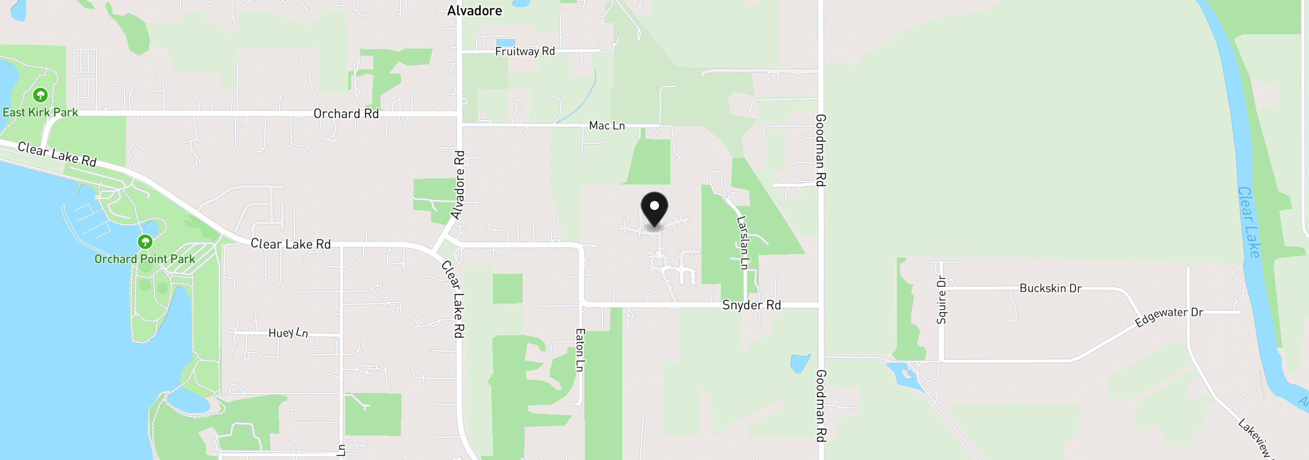 Map showing the location of 27645 Snyder Rd, Junction City, OR 97448