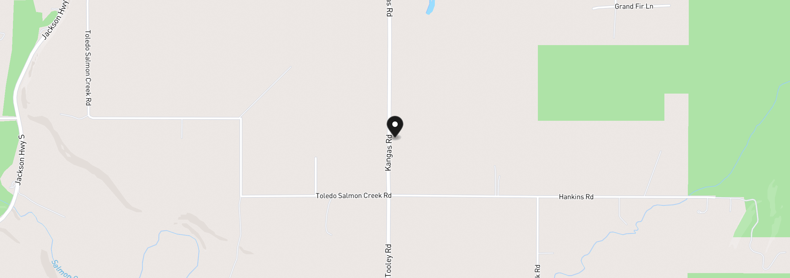 Map showing the location of 295 Kangas Rd, Toledo, Wa 98591