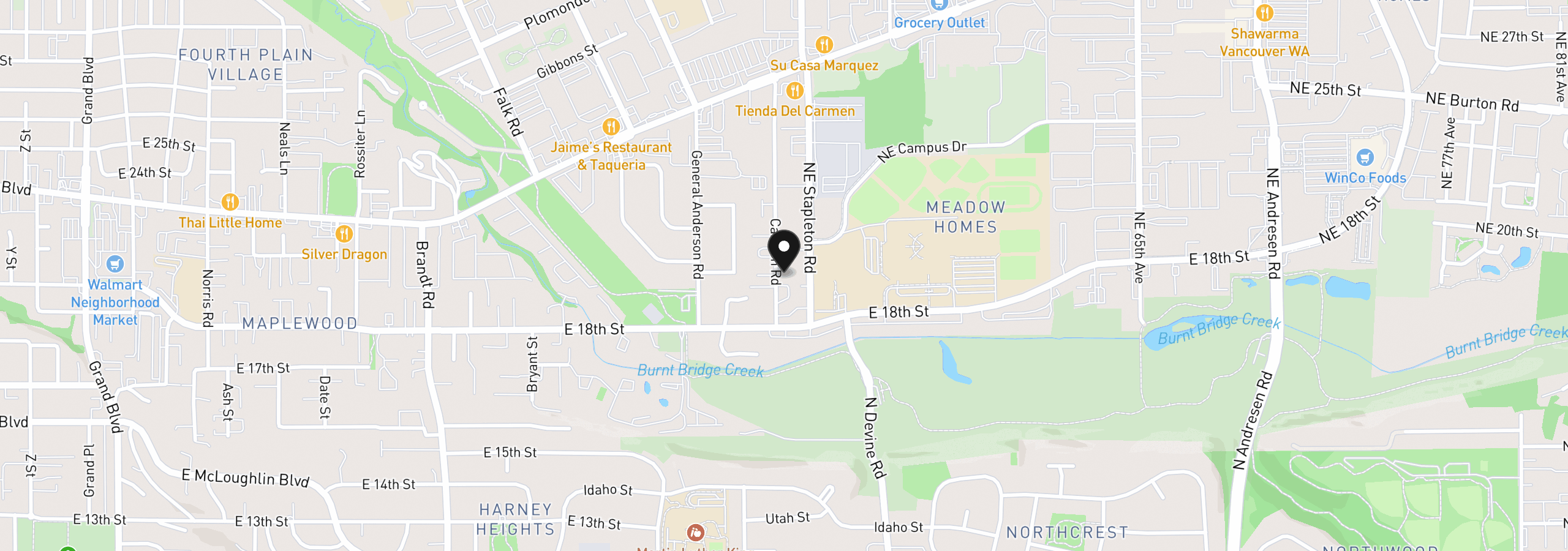 Map showing the location of 2005 Carlson Rd, Vancouver, Wa 98661