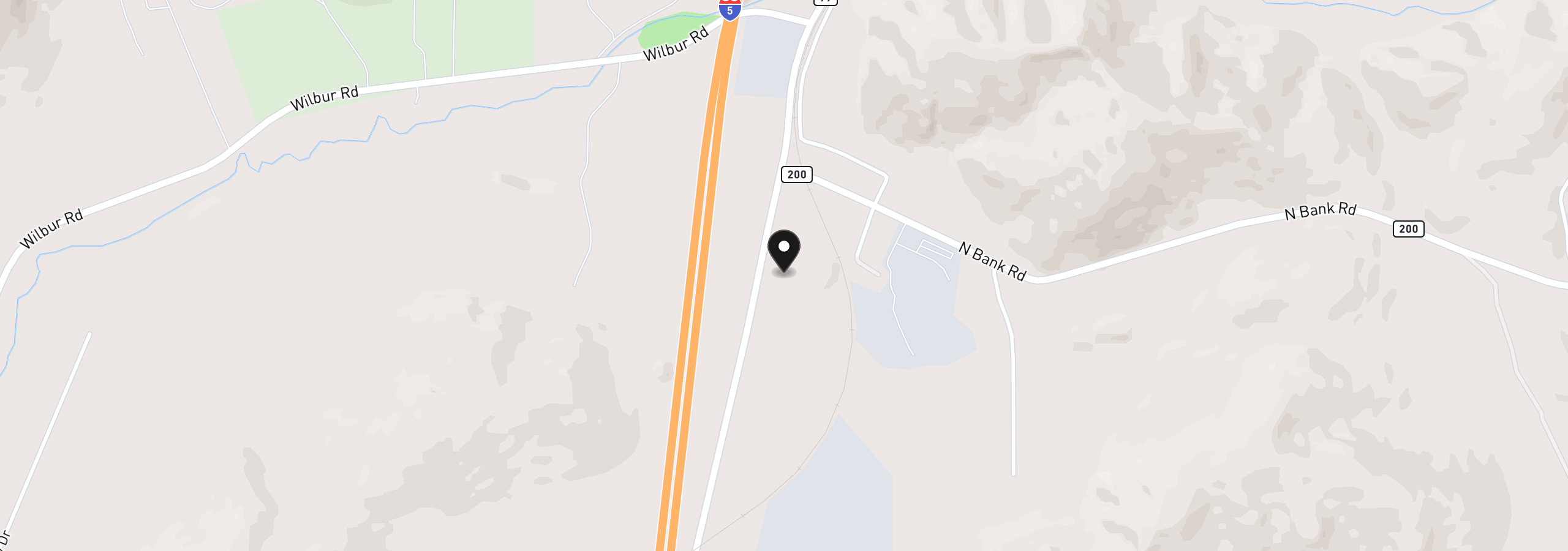 Map showing the location of 8017 Old Highway 99, Roseburg, OR 97470