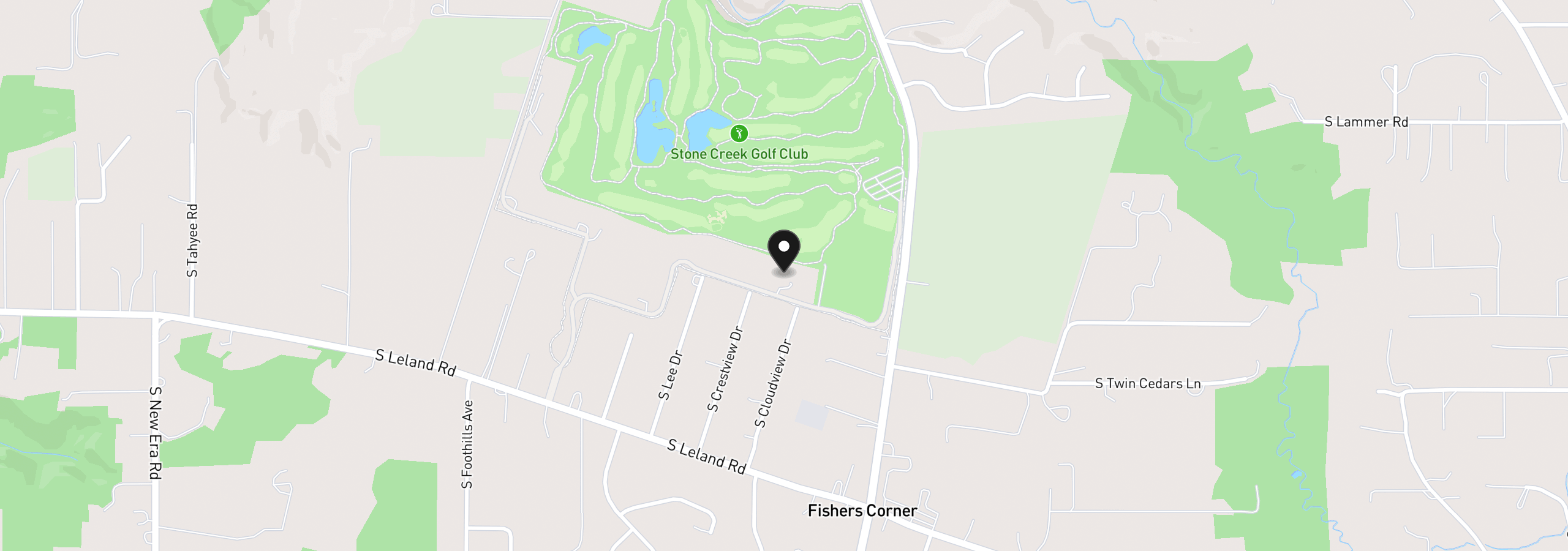 Map showing the location of 14575 S Stoneridge Dr, Oregon City, OR 97045