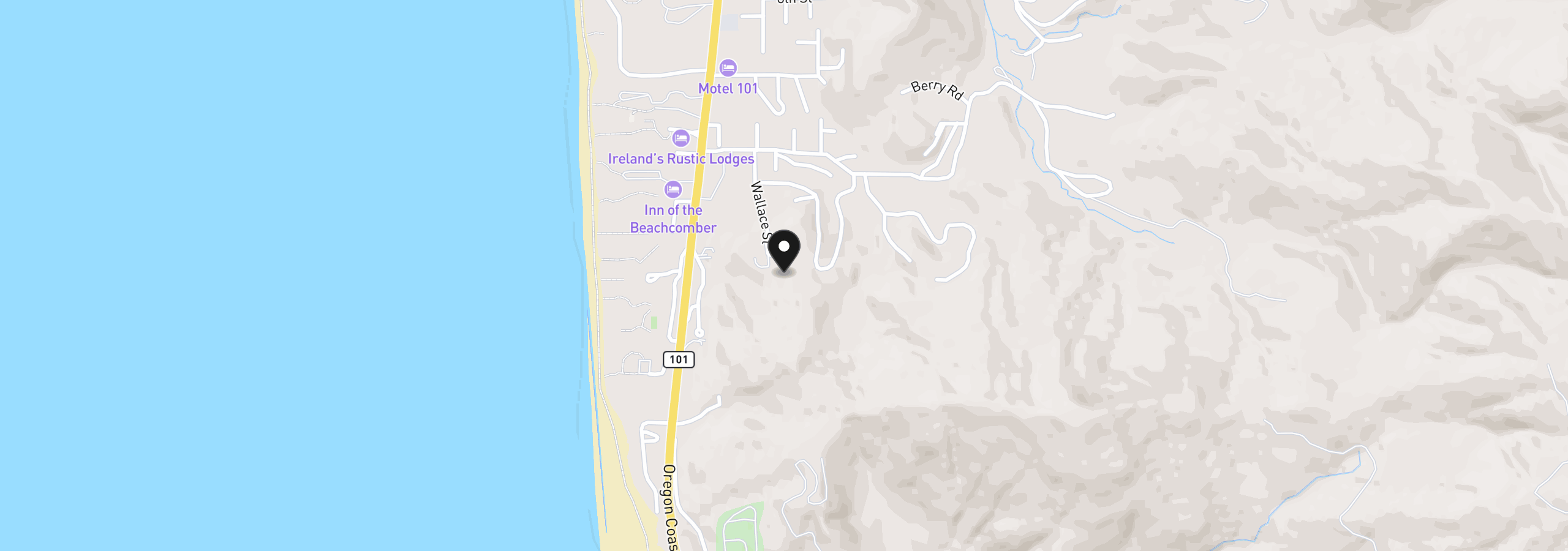 Map showing the location of 29204 Wallace St A, Gold Beach, OR 97444