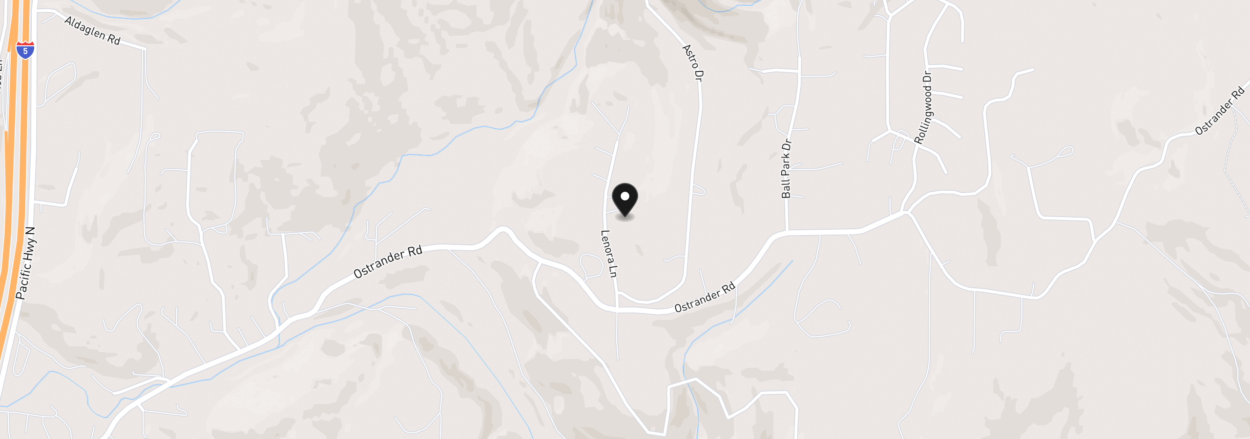 Map showing the location of 0 Lenora, Kelso, Wa 98626