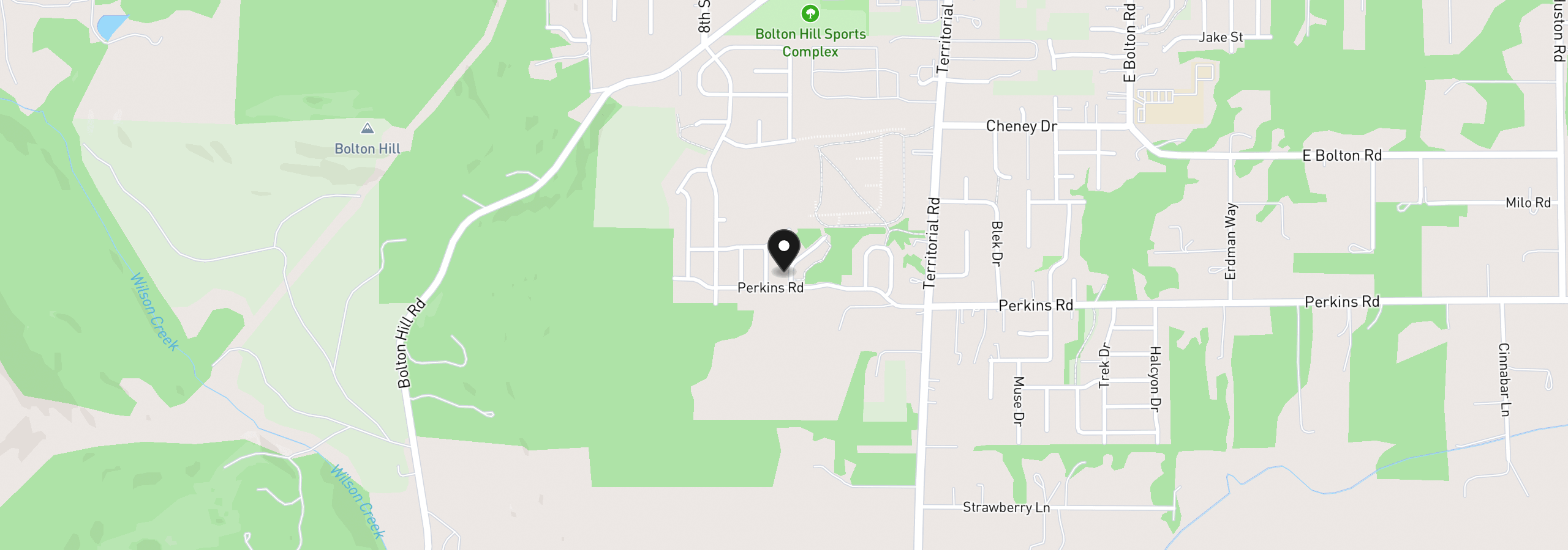Map showing the location of 25094 Sun Ridge Way, Veneta, OR 97487