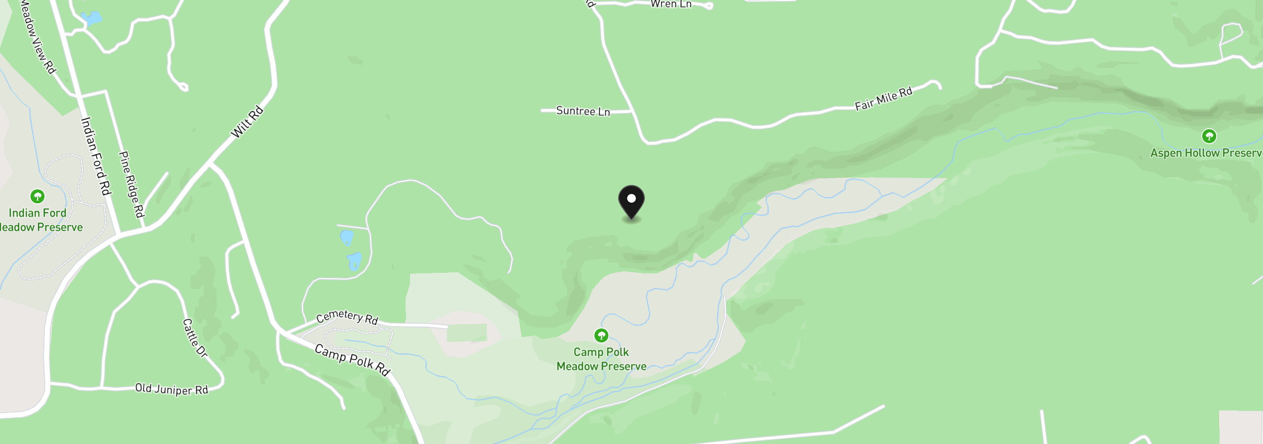 Map showing the location of 16465 Suntree Ln, Sisters, OR 97759