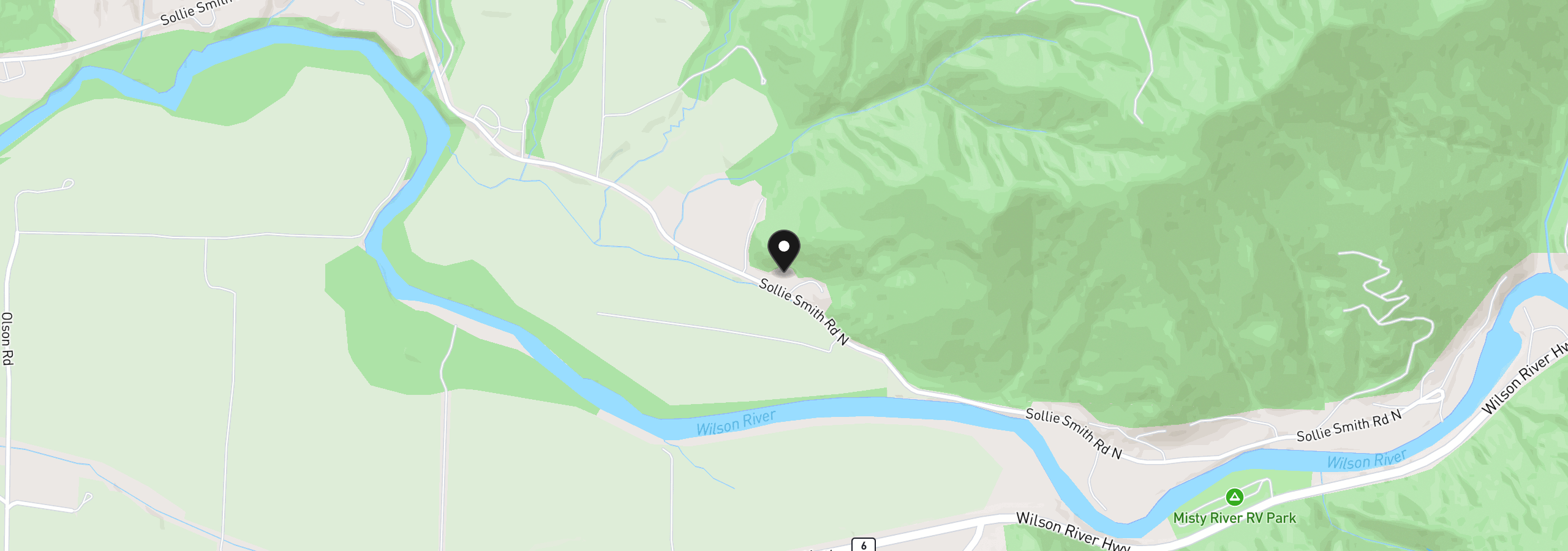 Map showing the location of 9660 Sollie Smith Rd, Tillamook, OR 97141