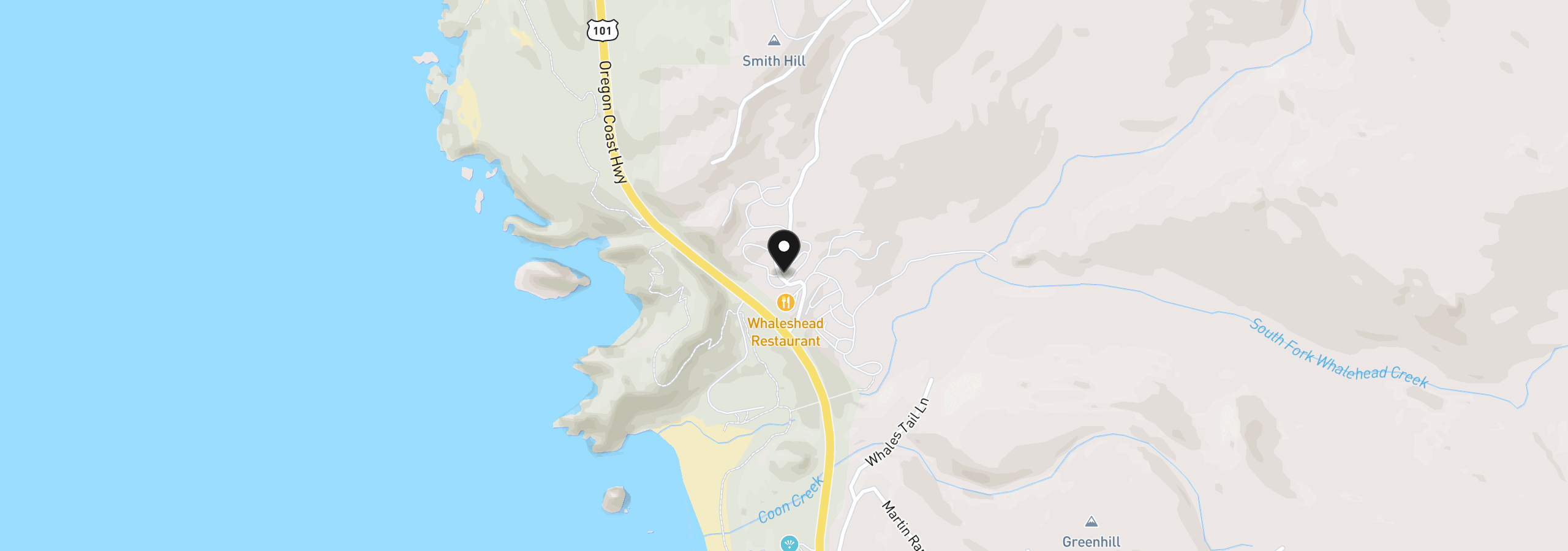 Map showing the location of 19921 Whaleshead Rd M1, Brookings, OR 97415