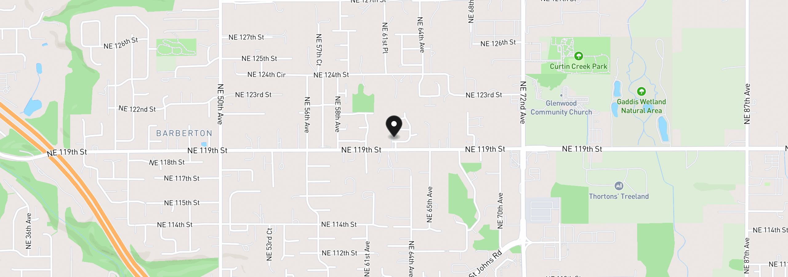 Map showing the location of 6212 NE 120th St, Vancouver, Wa 98686