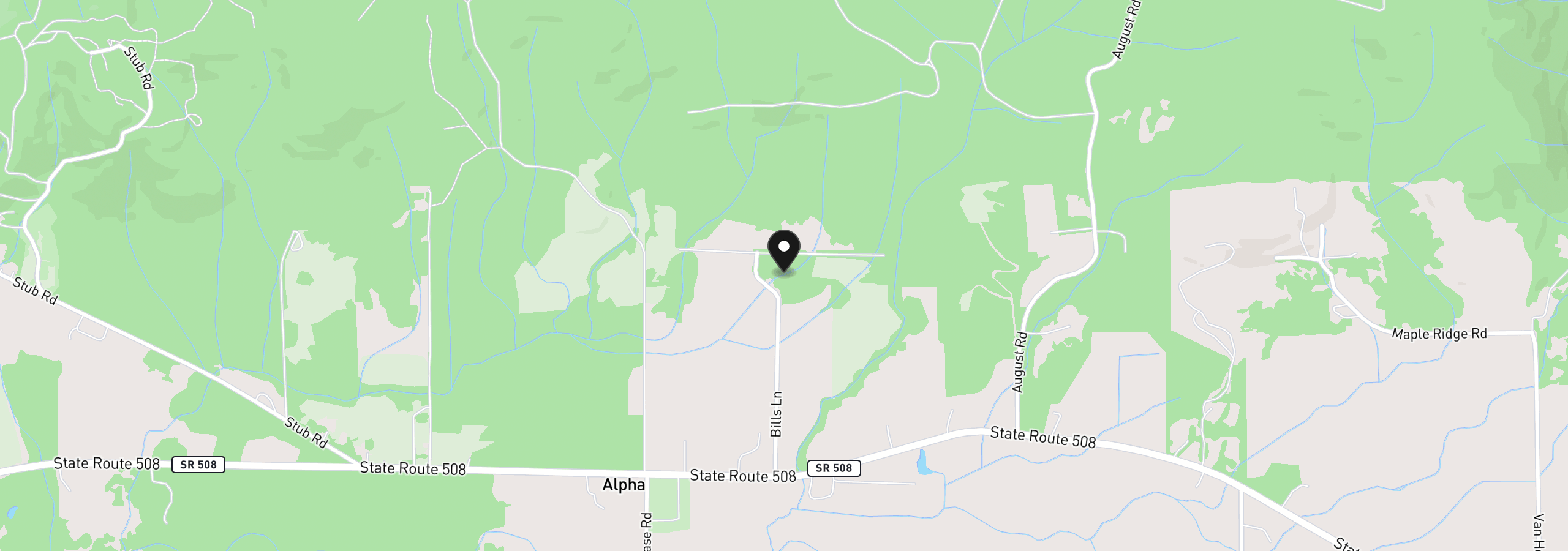 Map showing the location of 104 Bills Ln, Onalaska, Wa 98570