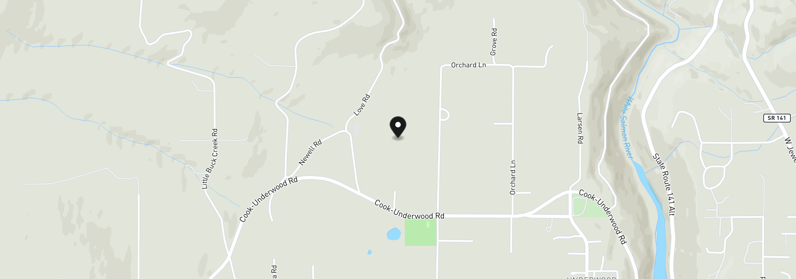 Map showing the location of 391 Newell Rd, Underwood, Wa 98651