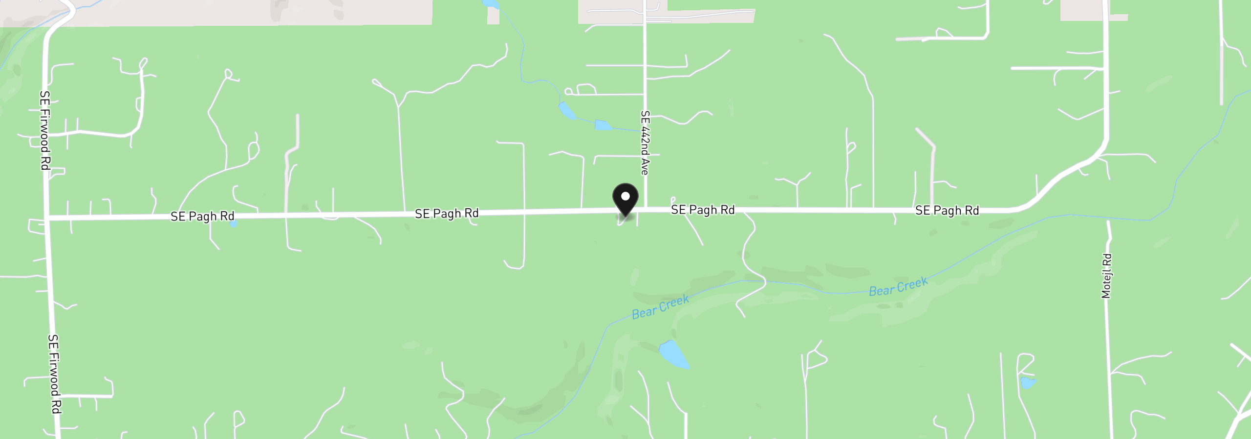 Map showing the location of 44174 SE Pagh Rd, Sandy, OR 97055