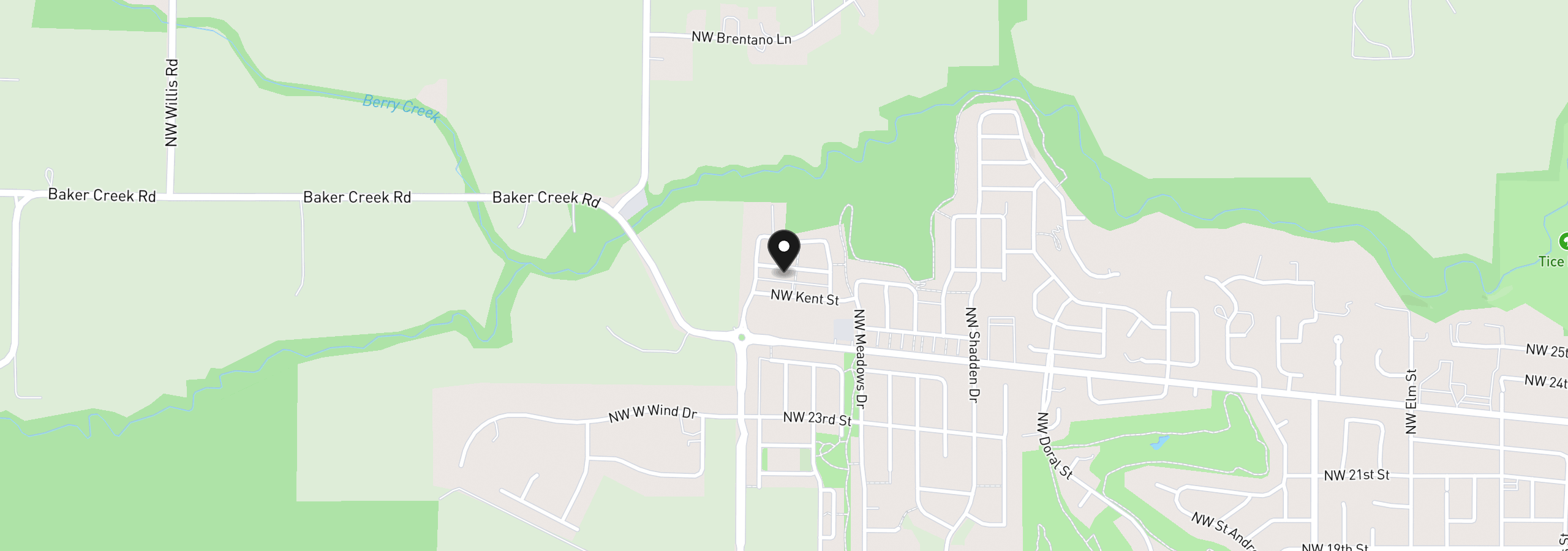 Map showing the location of 1966 NW Wessex St, McMinnville, OR 97128