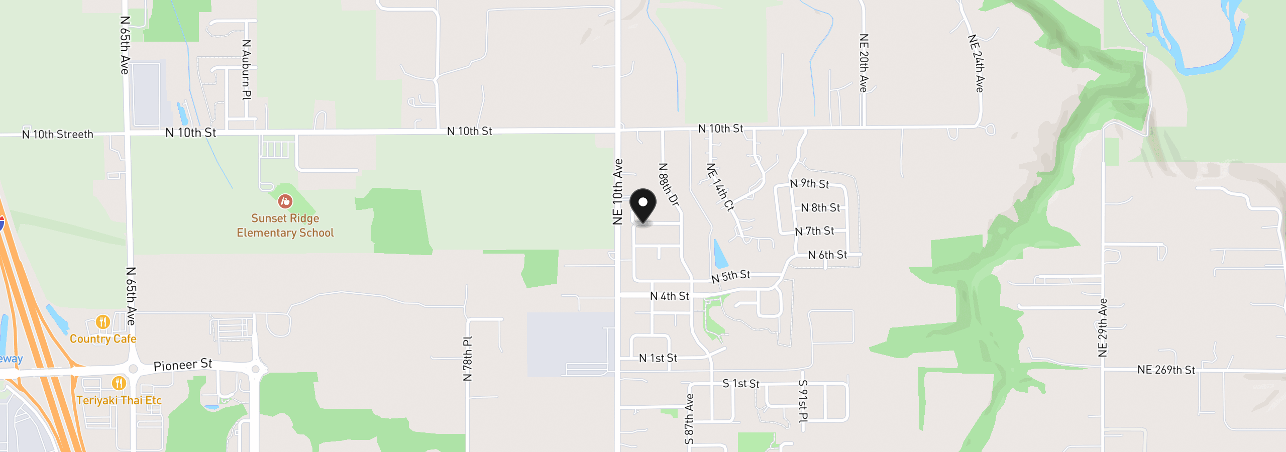 Map showing the location of 8511 N 7th St 208, Ridgefield, Wa 98642