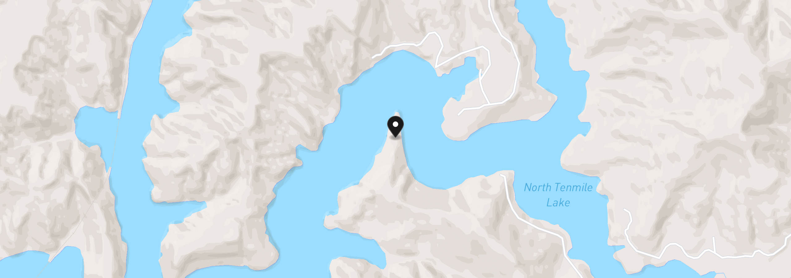 Map showing the location of 0 N Tenmile Lake, Lakeside, OR 97449