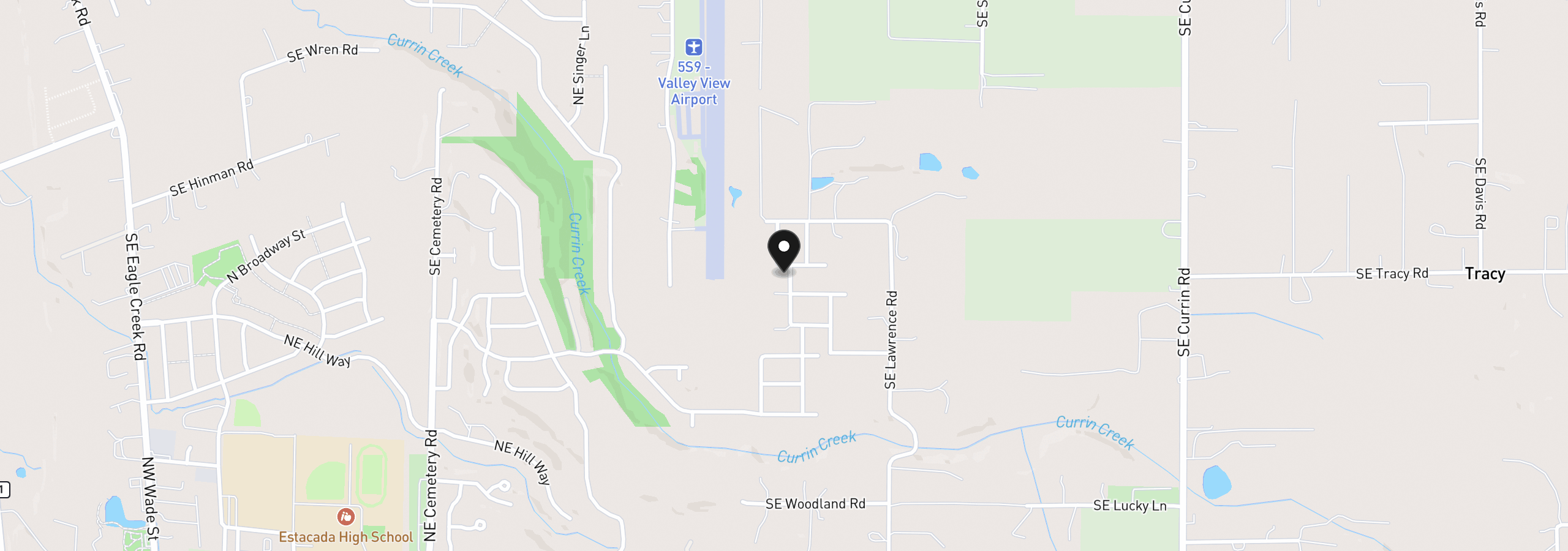 Map showing the location of 1509 NE Mary Ter # 5, Estacada, OR 97023