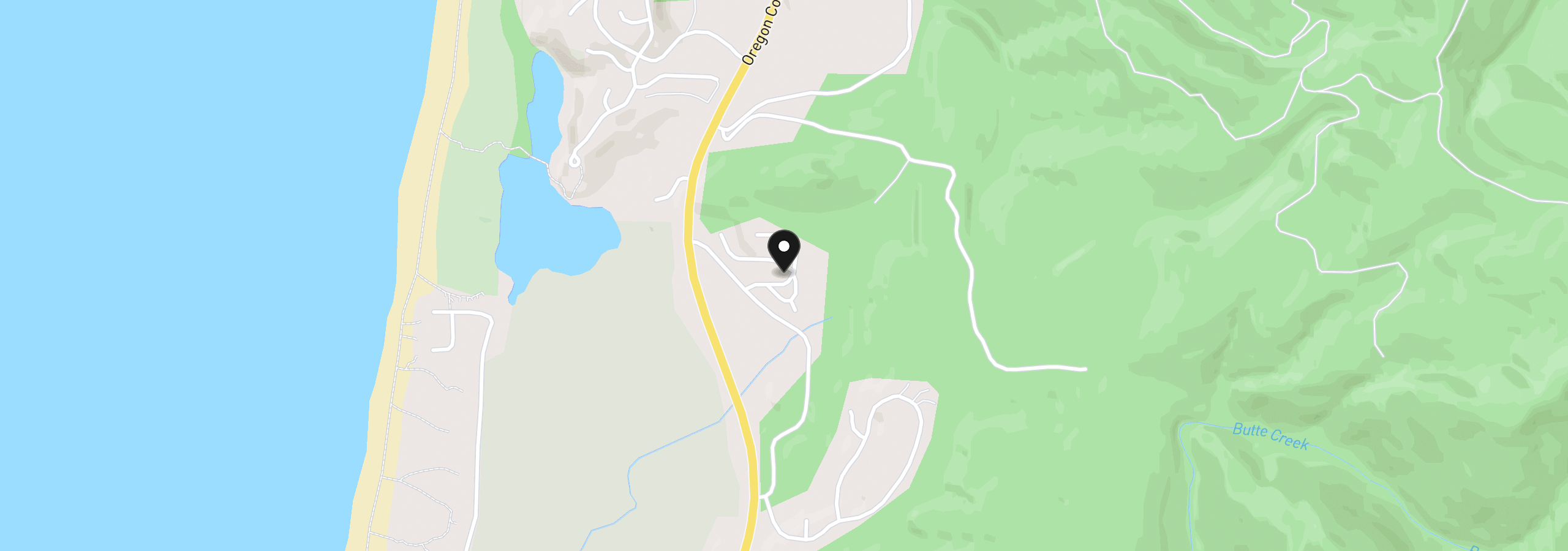 Map showing the location of 5705 Rollo Dr, Neskowin, OR 97149