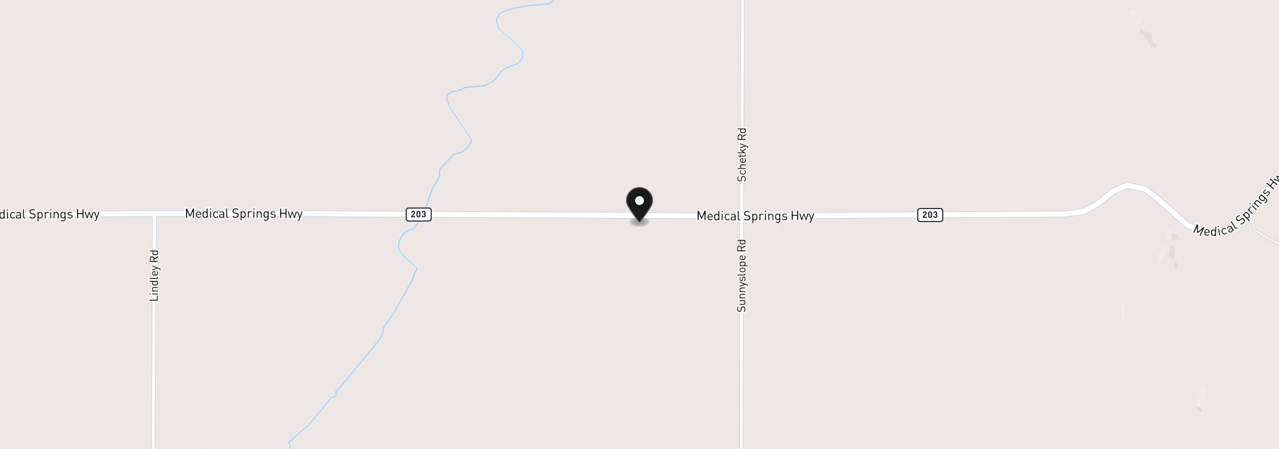 Map showing the location of 20673 Medical Springs Hwy, Baker City, OR 97814