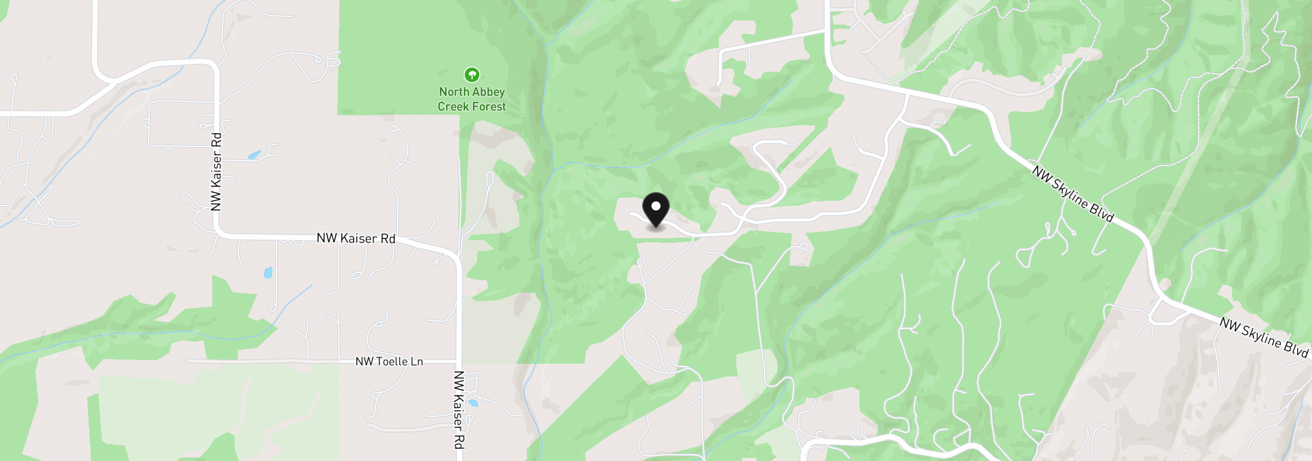 Map showing the location of 15214 NW Red Cedar Ct, Portland, OR 97231