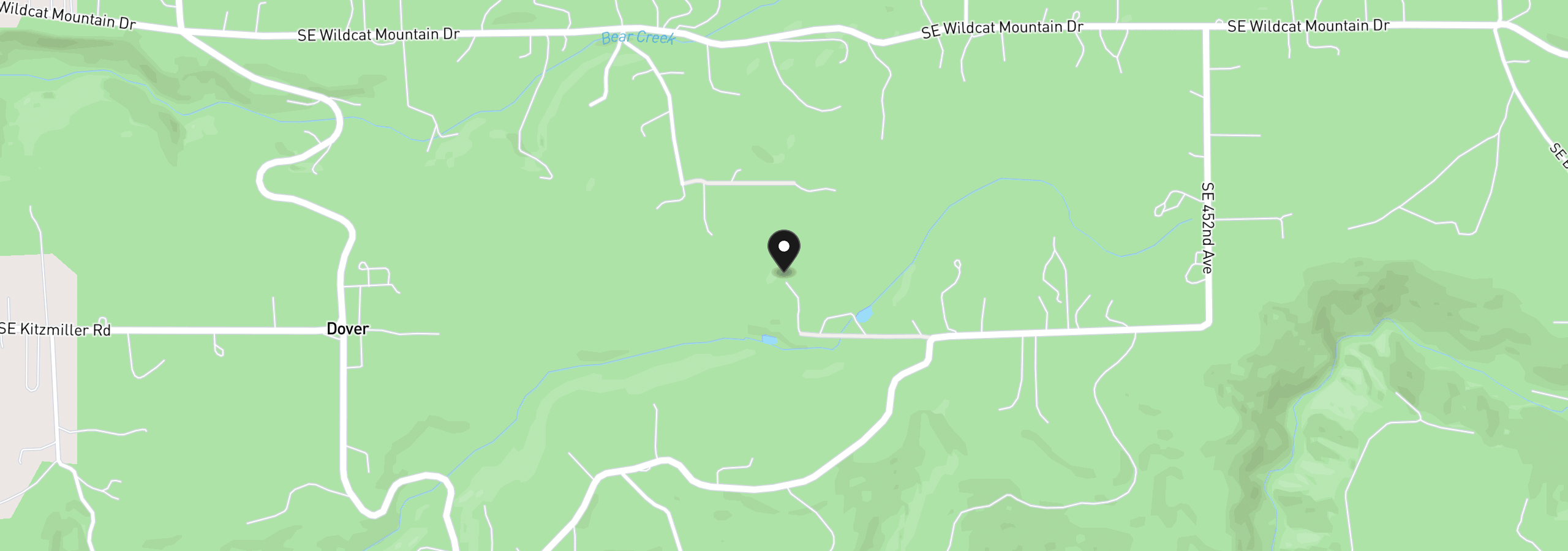 Map showing the location of 43737 SE Erin Ln, Sandy, OR 97055