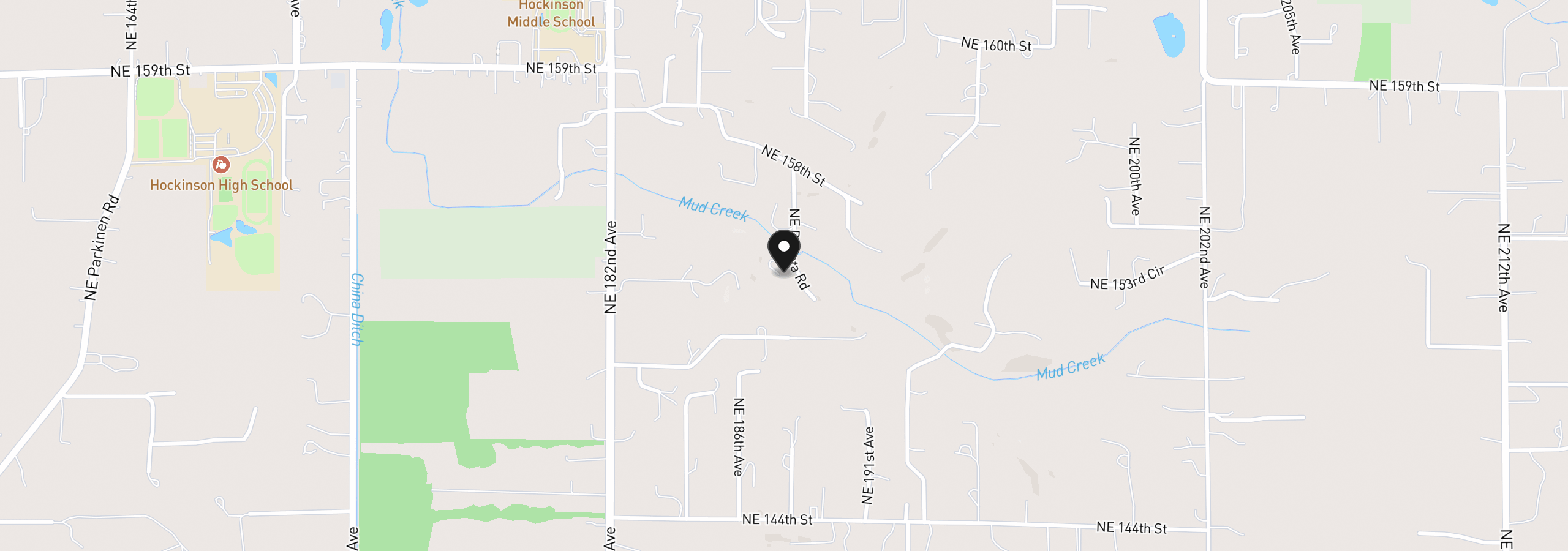 Map showing the location of 15611 NE Doneta Rd, Brush Prairie, Wa 98606