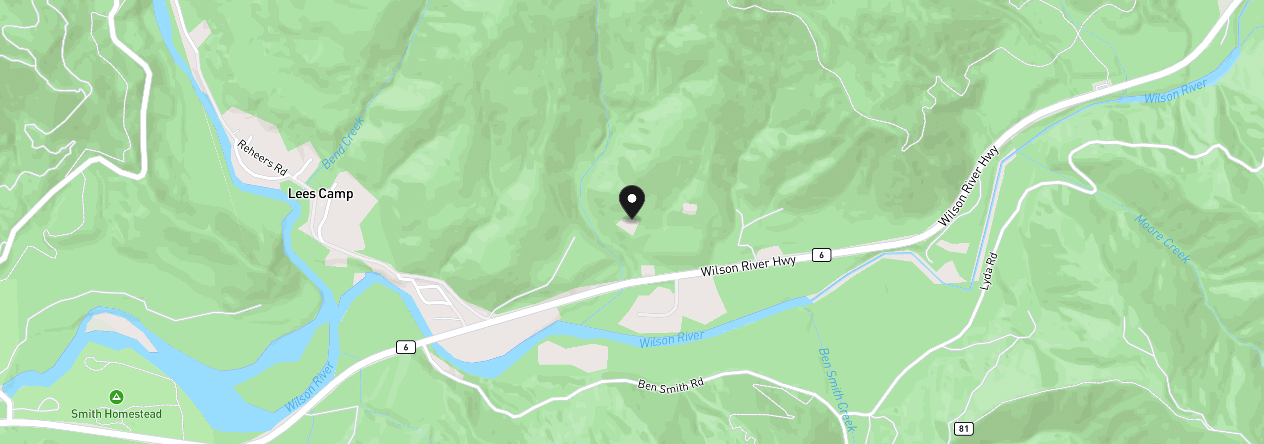 Map showing the location of 49220 Wilson River Hwy, Tillamook, OR 97141