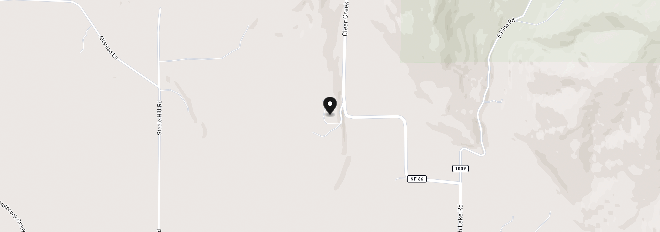 Map showing the location of 48212 Clear Creek Rd, Halfway, OR 97834