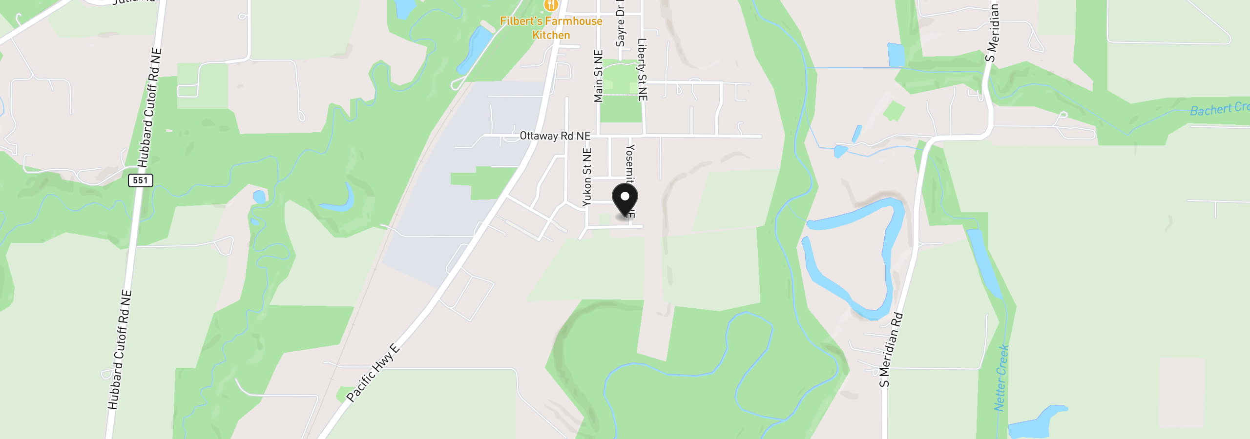 Map showing the location of 14941 Seal Rock Ave, Aurora, OR 97002