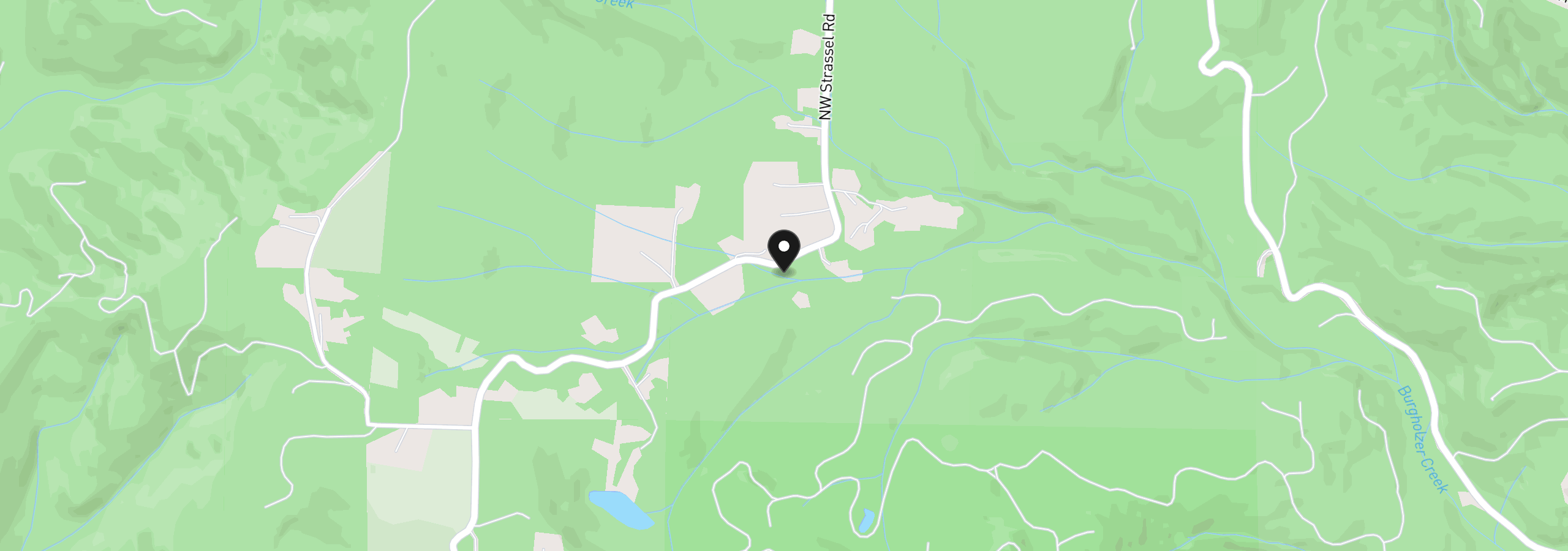 Map showing the location of 56570 NW Strassel Rd, Forest Grove, OR 97116