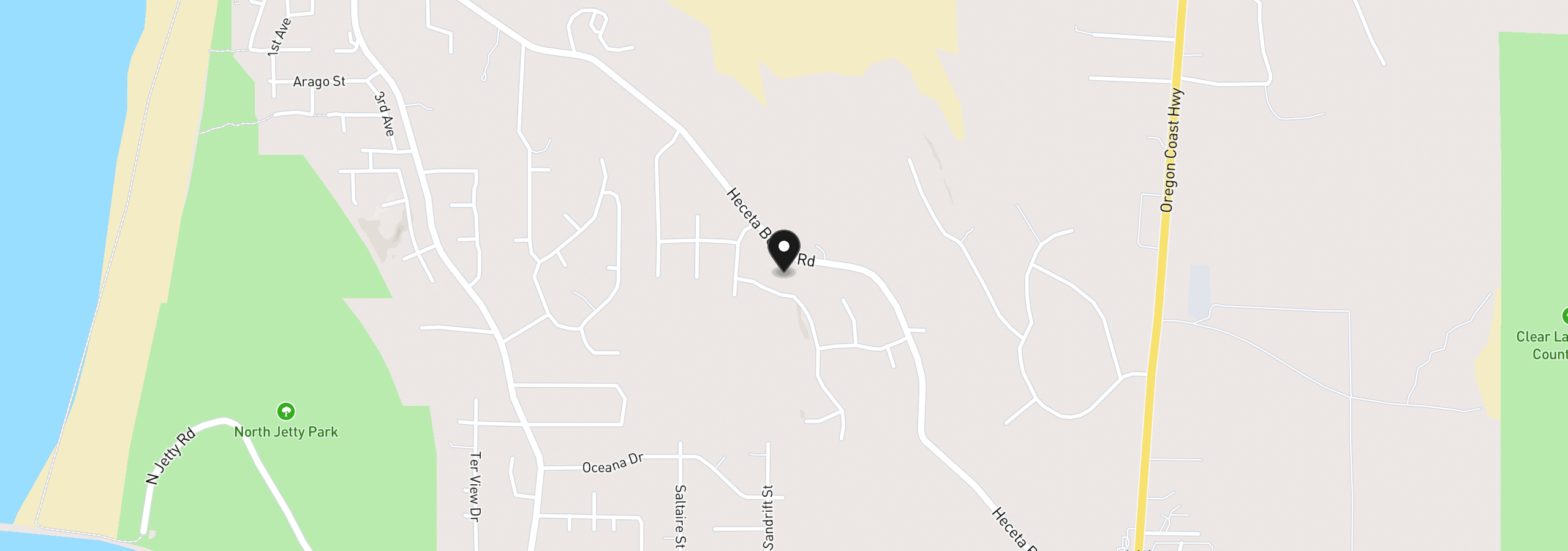 Map showing the location of 87997 Kelsie Way, Florence, OR 97439