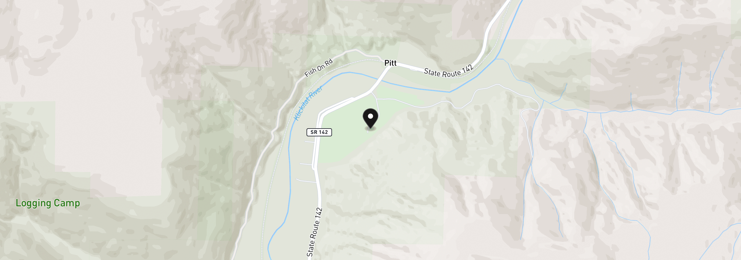 Map showing the location of 992 Highway 142, Lyle, Wa 98635