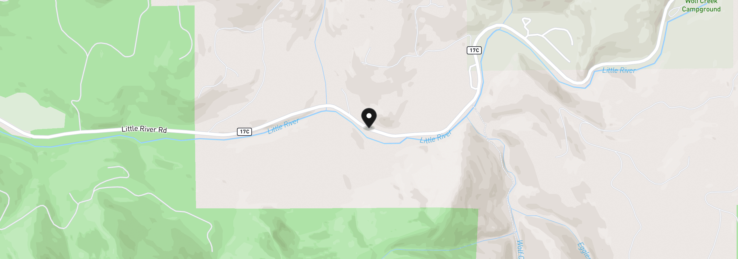 Map showing the location of 11111 Little River Rd, Glide, OR 97443