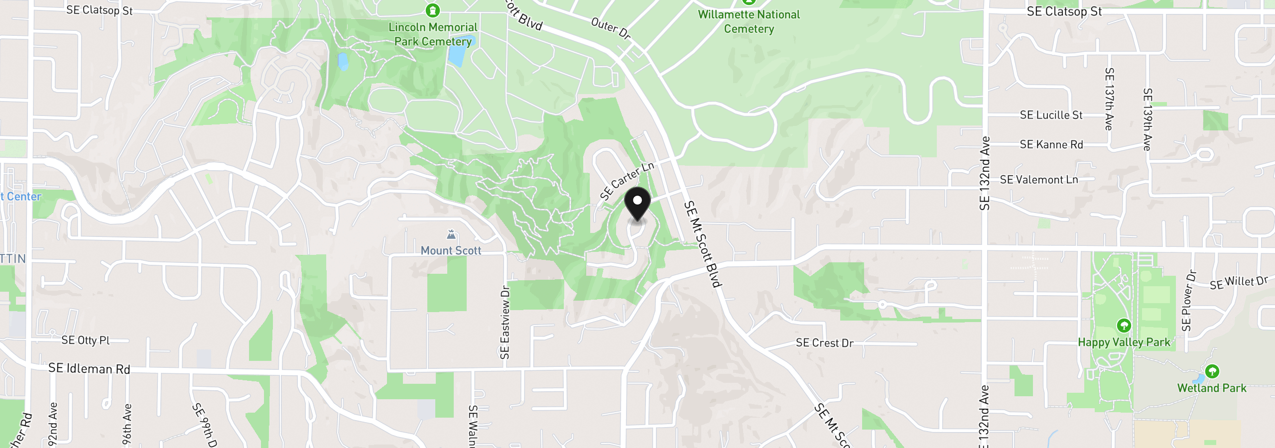 Map showing the location of 11846 SE Lincoln Heights St, Happy Valley, OR 97086