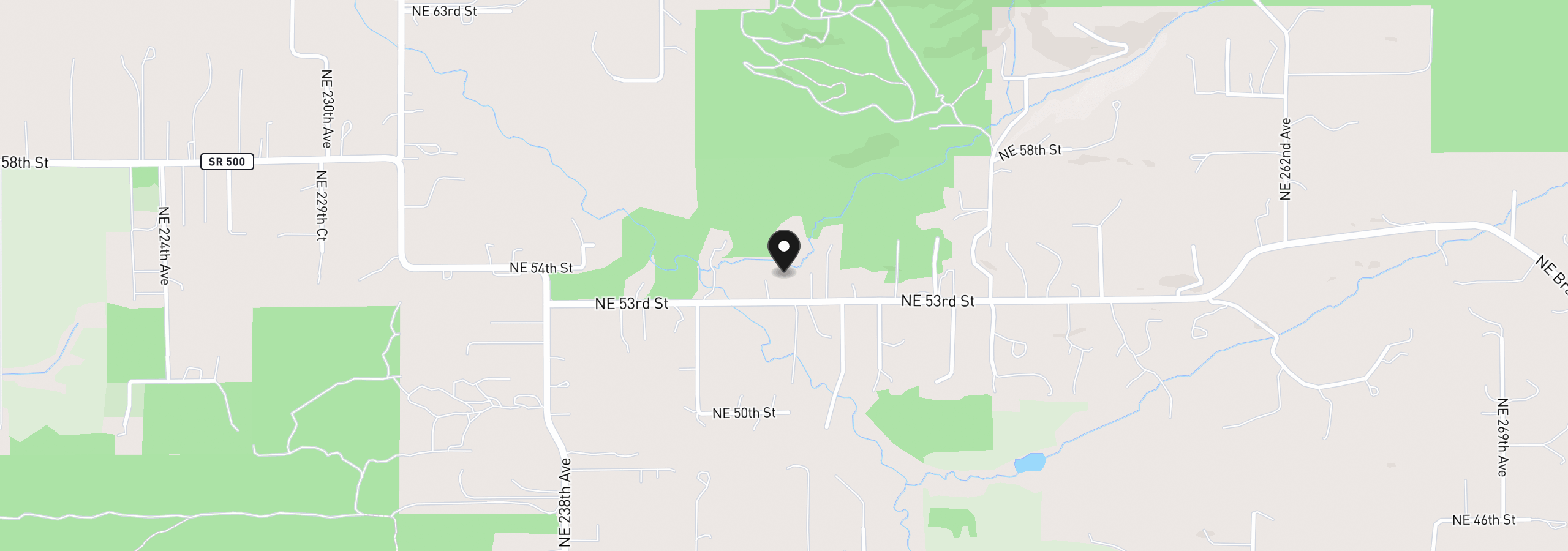 Map showing the location of 24506 NE 53rd St, Vancouver, Wa 98682