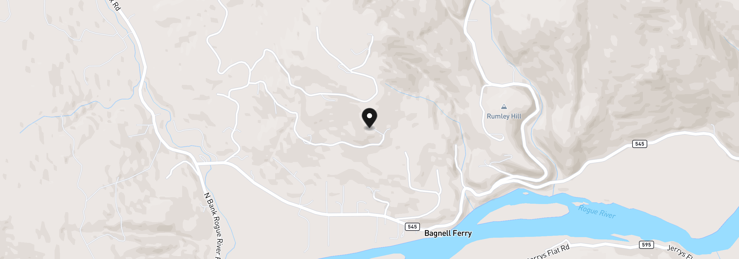 Map showing the location of 95555 Tututni Hollow Rd, Gold Beach, OR 97444