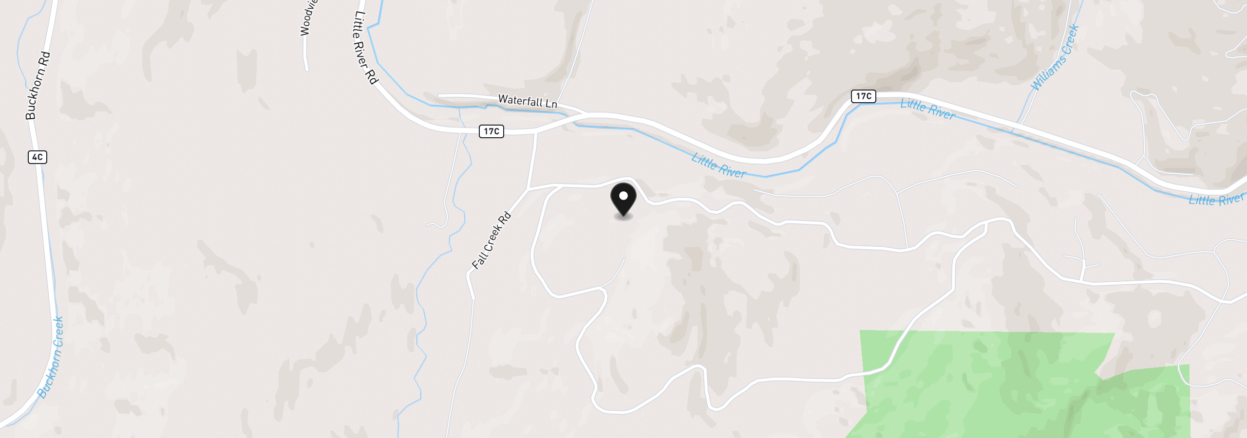 Map showing the location of 371 Standley Rd, Glide, OR 97443