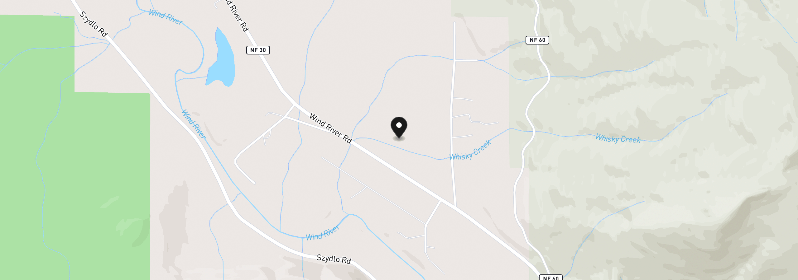 Map showing the location of 131 Hawk Meadows Rd, Carson, Wa 98610