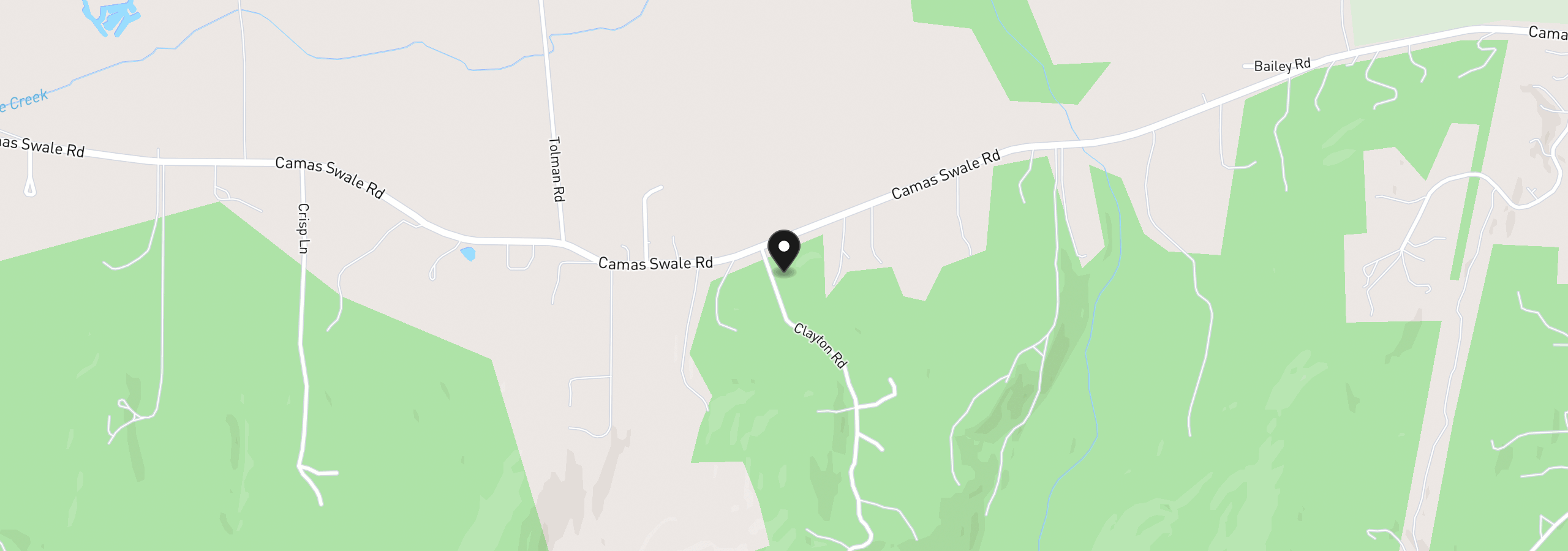 Map showing the location of 31510 Camas Swale Rd, Creswell, OR 97426