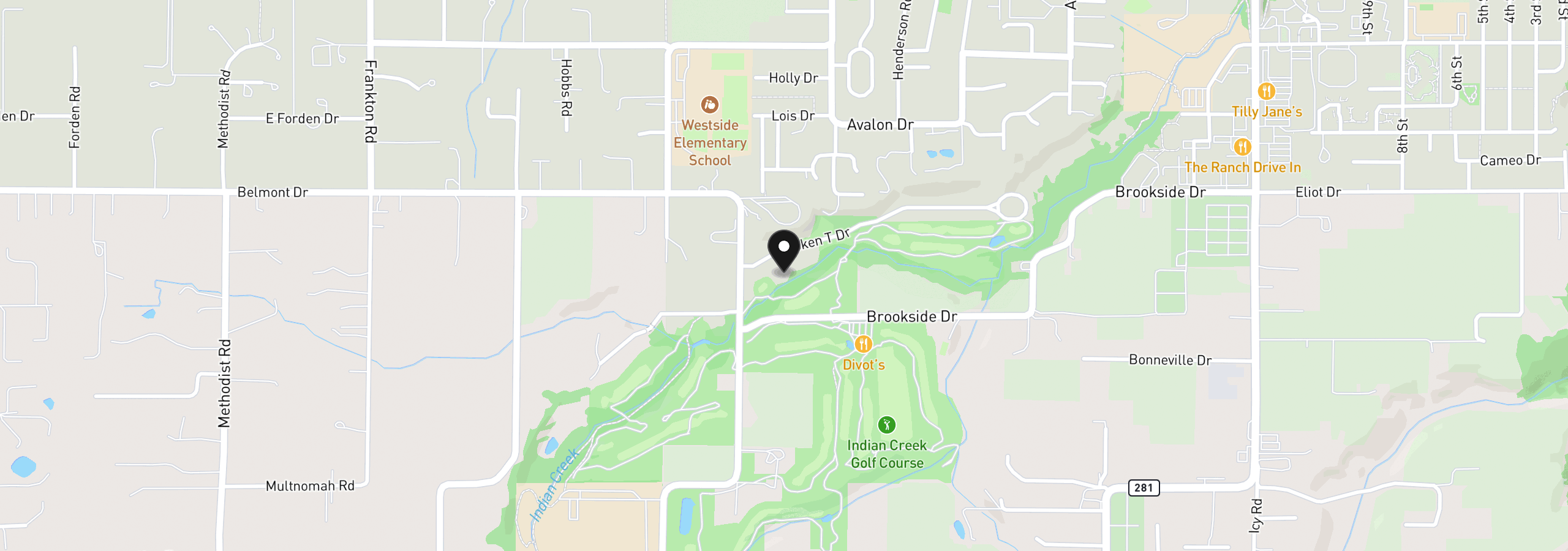 Map showing the location of 1056 Quail Ct, Hood River, OR 97031