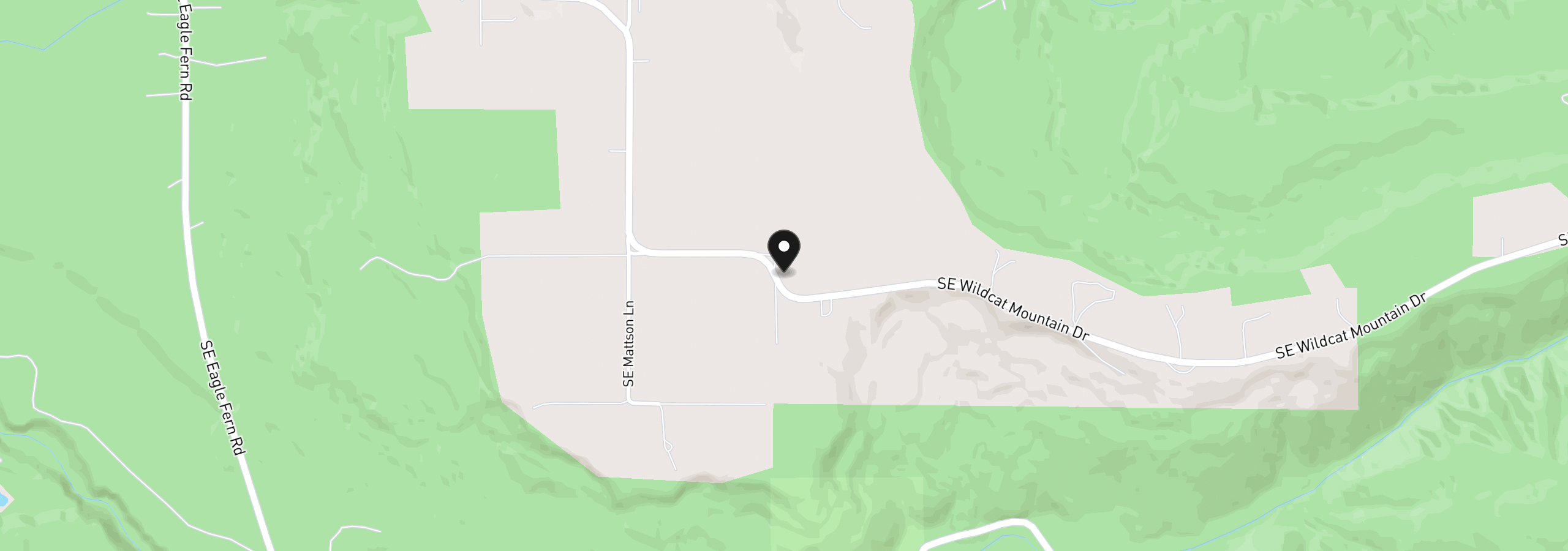 Map showing the location of 36211 SE Wildcat Mountain Dr, Eagle Creek, OR 97022