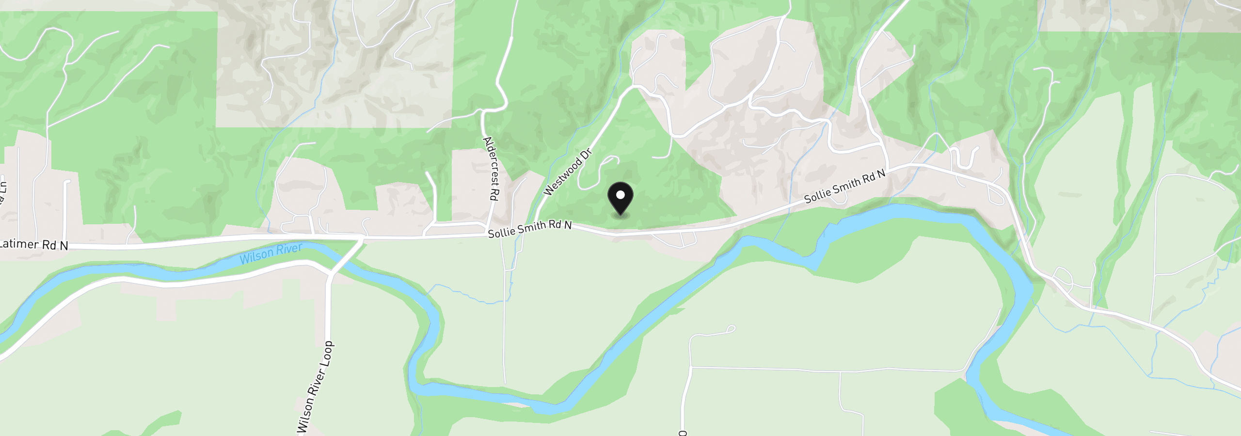 Map showing the location of 00100 Sollie Smith Road, Tillamook, OR 97141