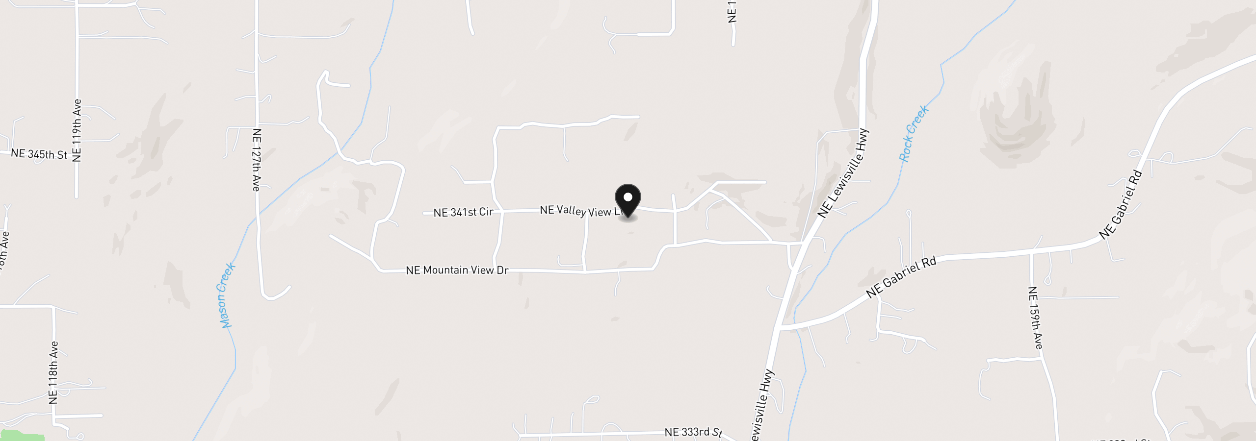 Map showing the location of 14435 NE Valley View Ln, Battle Ground, Wa 98604
